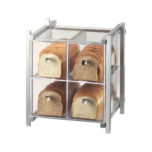 Cal-Mil 1146-74 4 Drawer Bread Case - Silver-cityfoodequipment.com