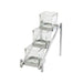 Cal-Mil 1149-74 Rectangular 3 Compartment Condiment Jar Display - Clear/Silver-cityfoodequipment.com