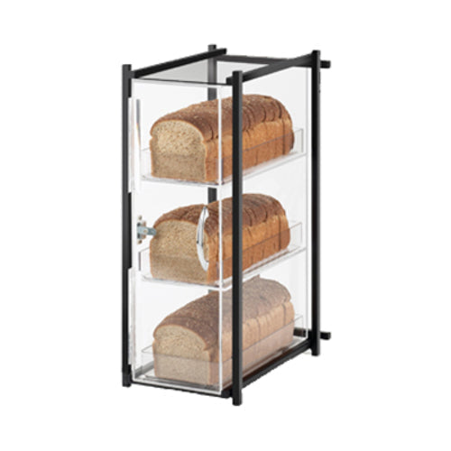 Cal-Mil 1155-13 3 Tier Bread Case - Black-cityfoodequipment.com