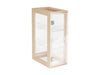 Cal-Mil 1204-71 3 Tier Bread Case w/ Hinged Door - 8"W x 13"D x 20 1/2"H, Acrylic & Maple Wood-cityfoodequipment.com
