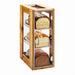 Cal-Mil 1204-99 3 Drawer Bread Case w/ Hinged Door - 8"W x 13"D x 20 1/2"H, Wood/Acrylic-cityfoodequipment.com