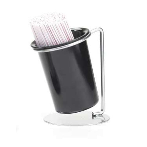 Cal-Mil 1226-39-SOLID 6" Solid Cutlery Holder w/ Iron Silver Base-cityfoodequipment.com