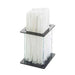 Cal-Mil 1228-4 1 Compartment Straw Holder - 4 3/4" x 4 3/4" x 5 1/2", Clear-cityfoodequipment.com