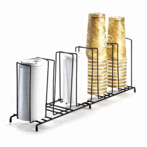 Cal-Mil 1233 Cup & Lid Organizer, (5) Compartment, All Cup Types-cityfoodequipment.com