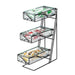 Cal-Mil 1235-13-43 Condiment Organizer w/ (3) Bins - Black-cityfoodequipment.com
