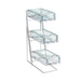 Cal-Mil 1235-39-43 Condiment Organizer w/ (3) Bins - Silver-cityfoodequipment.com