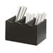Cal-Mil 1244-96 3 Compartment Cutlery Holder - Midnight Bamboo-cityfoodequipment.com