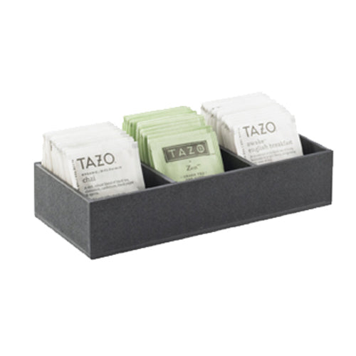Cal-Mil 1246-13 Condiment Organizer w/ (3) Bins - Black-cityfoodequipment.com