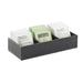 Cal-Mil 1246-13 Condiment Organizer w/ (3) Bins - Black-cityfoodequipment.com