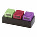 Cal-Mil 1246-96 Condiment Organizer w/ (3) Bins - Black-cityfoodequipment.com