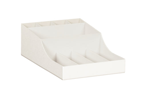 Cal-Mil 1259-15 Condiment Organizer w/ (9) Bins - White-cityfoodequipment.com