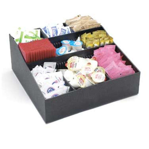 Cal-Mil 1260 Condiment Organizer w/ (9) Bins - Black-cityfoodequipment.com