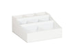 Cal-Mil 1260-15 Condiment Organizer w/ (9) Bins - White-cityfoodequipment.com