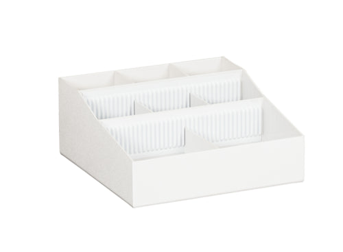 Cal-Mil 1260-15 Condiment Organizer w/ (9) Bins - White-cityfoodequipment.com