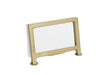 Cal-Mil 1262-90 Tabletop Menu Card Holder - 3 1/2" x 2", Acrylic/Gold Iron Frame-cityfoodequipment.com