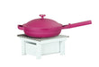Cal-Mil 1348-12-15 10 1/4" Square Chafer Alternative - 4"H, Metal, White-cityfoodequipment.com