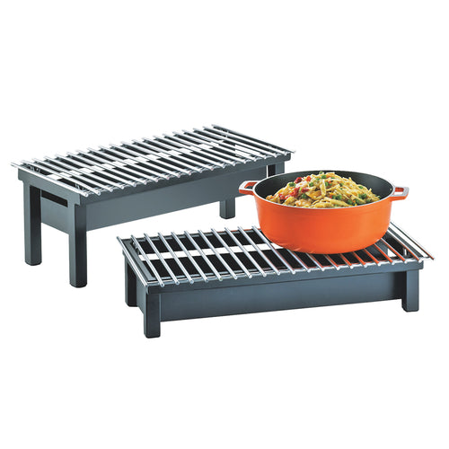 Cal-Mil 1348-22-13 Modern Style Chafer Alternative, 22" x 12" x 4" H, Black-cityfoodequipment.com