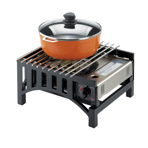 Cal-Mil 1363-13 Bridge Style Cook-N-Serve Butane Frame w/ Grate, 13 x 14 x 7" H-cityfoodequipment.com