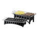 Cal-Mil 1364-22-13 Bridge Style Chafer Alternative, 19 3/4" x 10" x 4" H, Black-cityfoodequipment.com