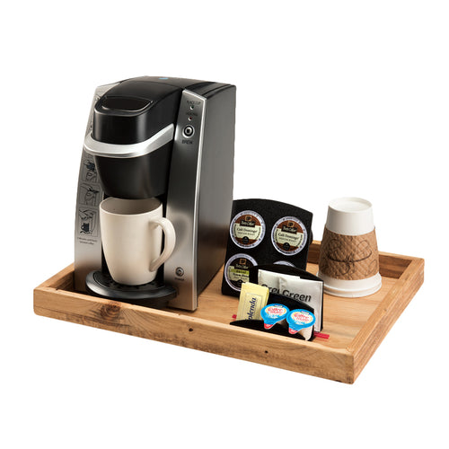 Cal-Mil 1367-10-99 Rectangular Serving Tray - 12" x 9 1/4", Reclaimed Wood-cityfoodequipment.com