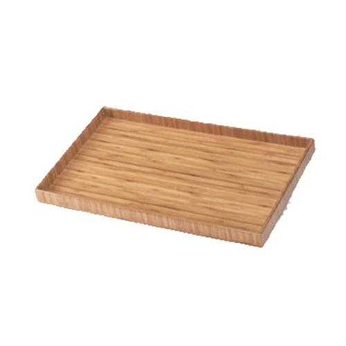 Cal-Mil 1367-12-60 Rectangular Display Tray - 19 3/4" x 11 3/4", Bamboo-cityfoodequipment.com