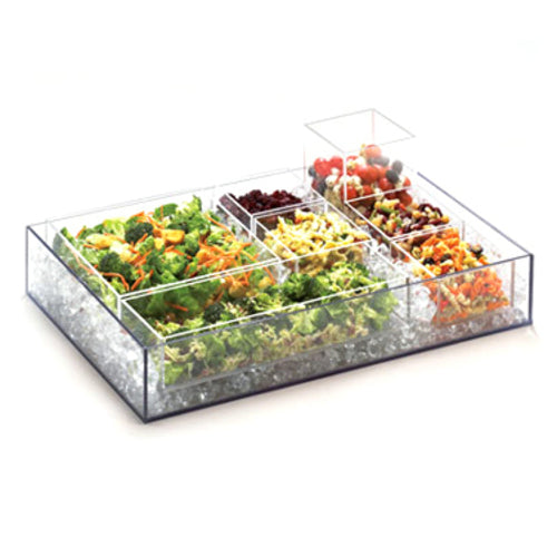 Cal-Mil 1393-12 10" Square Clear Acrylic Cater Choice Box for Cater Choice System-cityfoodequipment.com