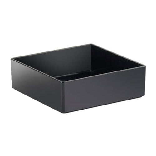 Cal-Mil 1393-13M Cater Choice Box - 10x10x3", Melamine, Black-cityfoodequipment.com