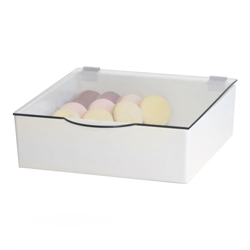 Cal-Mil 1393HL Lid w/ Memory Hinge for 1393 Cater Choice Box - 10"L x 11"W, Polycarbonate, Clear-cityfoodequipment.com