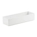 Cal-Mil 1396-15M Cater Choice Box - 5x15x3", Melamine, White-cityfoodequipment.com