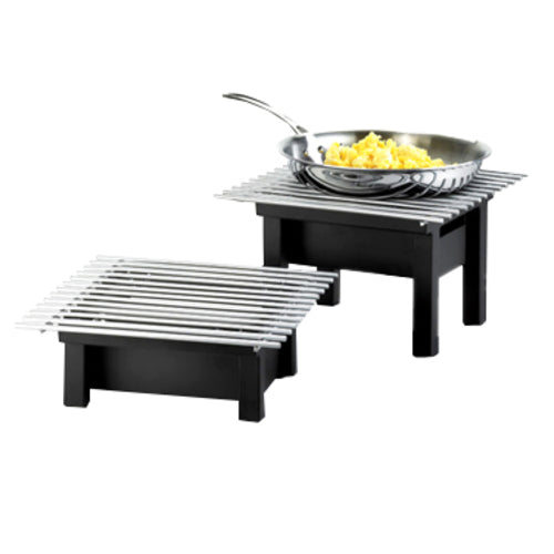 Cal-Mil 1409-12-13 Modern Style Square Chafer Alternative, 12" x 12" x 7" H, Black-cityfoodequipment.com
