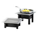 Cal-Mil 1409-12-13 Modern Style Square Chafer Alternative, 12" x 12" x 7" H, Black-cityfoodequipment.com