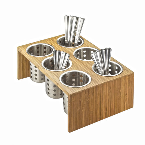 Cal-Mil 1425-6-60 Condiment Organizer w/ (6) Bins - Brown-cityfoodequipment.com
