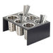 Cal-Mil 1425-6-96 6 Compartment Flatware Condiment Display - Midnight Bamboo-cityfoodequipment.com