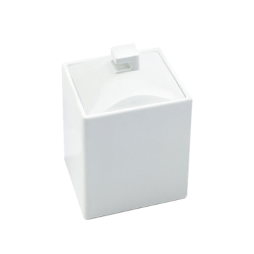 Cal-Mil 1432-15 Square 12 oz Condiment Jar - White-cityfoodequipment.com
