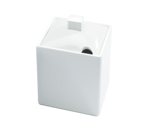 Cal-Mil 1432-15N Square 12 oz Condiment Jar - White-cityfoodequipment.com