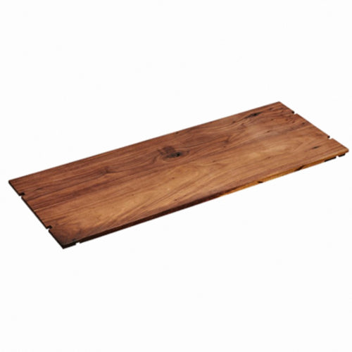 Cal-Mil 1435-1224-78 Rectangular Shelf for Mid-Century Display Risers - 24"W x 12"D, Walnut-cityfoodequipment.com