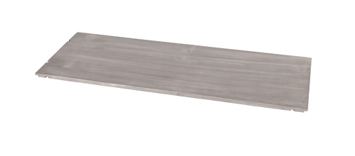 Cal-Mil 1435-1232-110 Rectangular Shelf for Aspen Display Risers - 32" x 12", Pine Wood/Gray Wash-cityfoodequipment.com