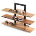 Cal-Mil 1449-60 Frame Riser Shelves for Items 1464 and 1467 - 32x11 1/2", Bamboo-cityfoodequipment.com