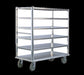 New Age Queen Mary Cart - 6 Levels, 3000 lb. Capacity, Aluminum, Marine Edges (1455)-cityfoodequipment.com