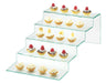 Cal-Mil 1463 5 Tier Glacier Riser - 11 1/2"L x 20"W x 7"H, Glass-cityfoodequipment.com