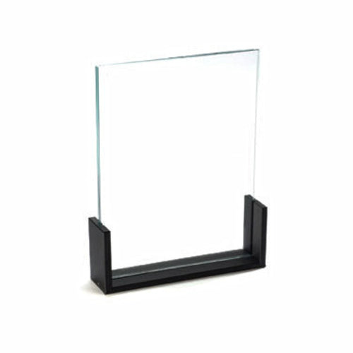 Cal-Mil 1510-811 Tabletop Menu Card Holder - 8 1/2" x 11", Acrylic/Black-cityfoodequipment.com