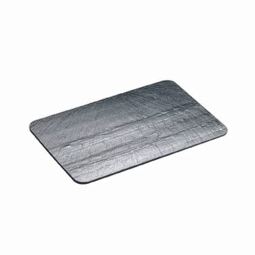 Cal-Mil 1522-1014-65 Rectangular Display Tray - 14" x 10", Slate, Black-cityfoodequipment.com