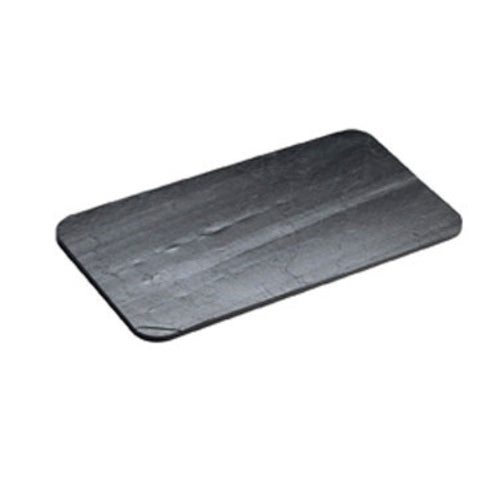 Cal-Mil 1522-712-65 Rectangular Display Tray - 12" x 7", Slate, Black-cityfoodequipment.com
