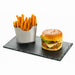 Cal-Mil 1522-712-65M Rectangular Serving Board - 12" x 6 3/4", Melamine, Black Faux Slate-cityfoodequipment.com