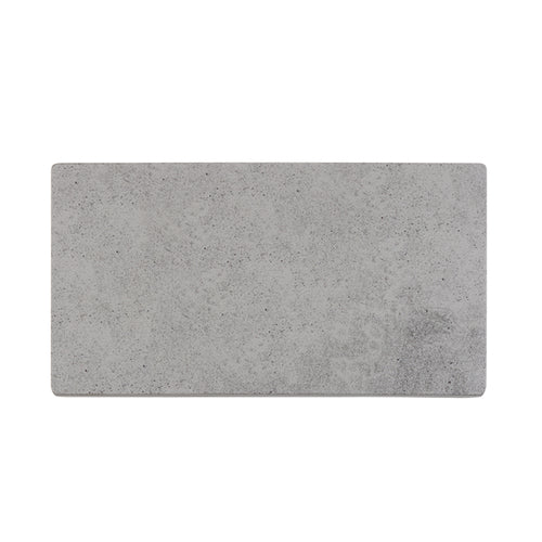 Cal-Mil 1522-712-77 Rectangular Serving Board - 12" x 7", Melamine, Faux Cement-cityfoodequipment.com