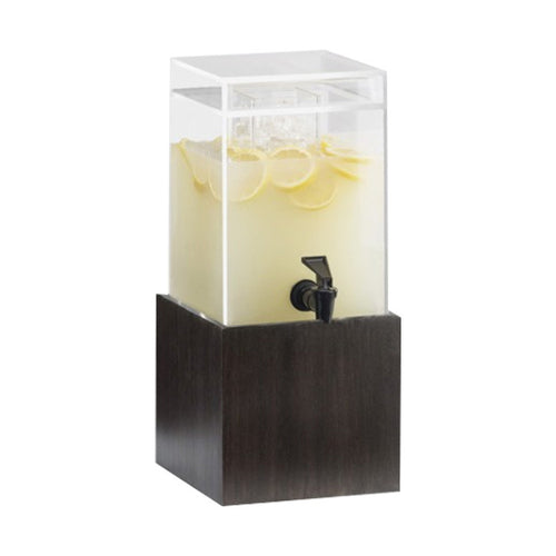 Cal-Mil 1527-1-96 1 1/2 gal Beverage Dispenser w/ Ice Tube - Plastic Container, Midnight Base-cityfoodequipment.com