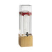 Cal-Mil 1527-1INF-60 1 1/2 gal Beverage Dispenser w/ Infuser - Plastic Container, Bamboo Base-cityfoodequipment.com