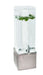 Cal-Mil 1527-3-110 3 gal Beverage Dispenser w/ Ice Chamber & Drip Tray - Clear Plastic Container/Gray Washed Base-cityfoodequipment.com