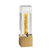Cal-Mil 1527-3INF-60 3 gal Beverage Dispenser w/ Infuser - Plastic Container, Bamboo Base-cityfoodequipment.com