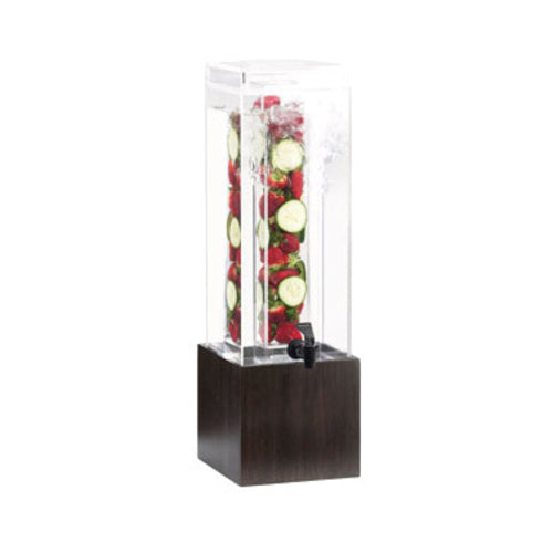 Cal-Mil 1527-3INF-96 3 gal Beverage Dispenser w/ Infuser - Plastic Container, Midnight Base-cityfoodequipment.com